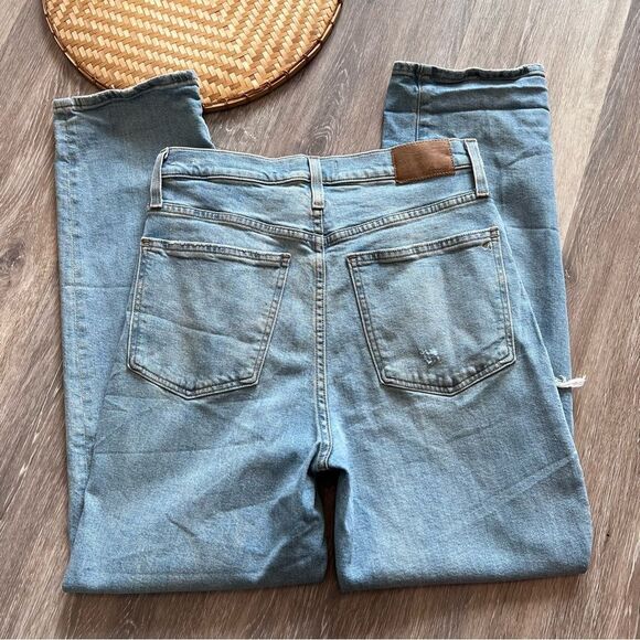 The Perfect Vintage Straight Jean in Danby Wash: Knee-Rip Edition women’s‎ 28 - Picture 9 of 9